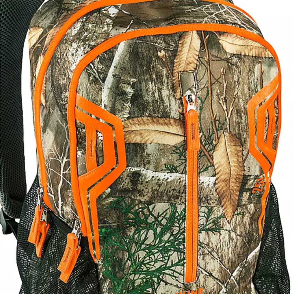 Camo Orange Trim Backpack